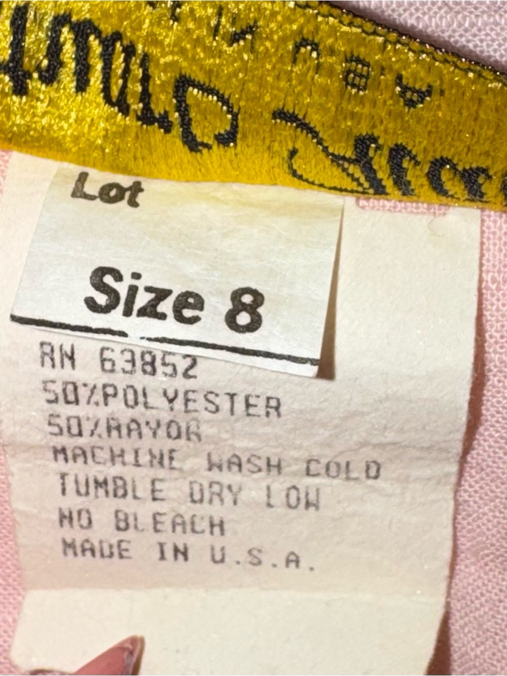 VTG Stuart Alan dress size 8 - Picture 4 of 4